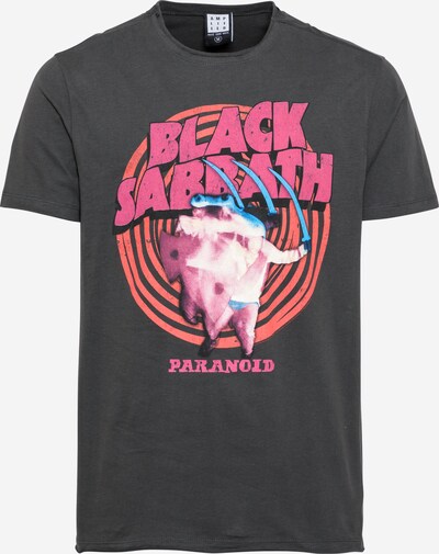 AMPLIFIED T-Shirt en gris foncé / saumon / fuchsia / rose, Vue avec produit