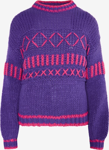 IZIA Sweater 'Hoona' in Purple: front