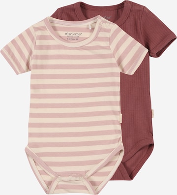 Barboteuse / body MINYMO en rose : devant