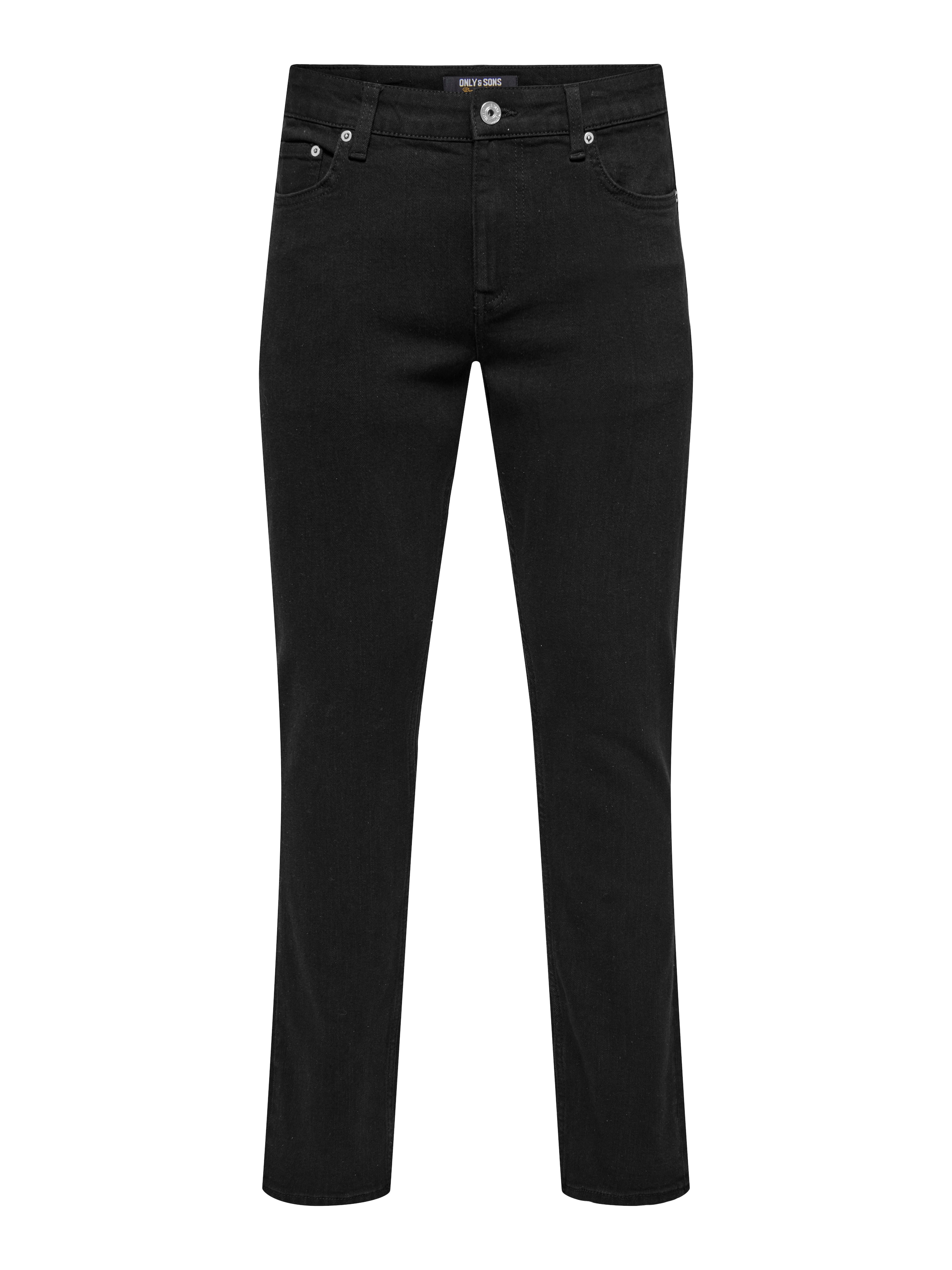 Only & Sons Liibuv Teksapüksid 'ONSLoom', värv must: eest vaates