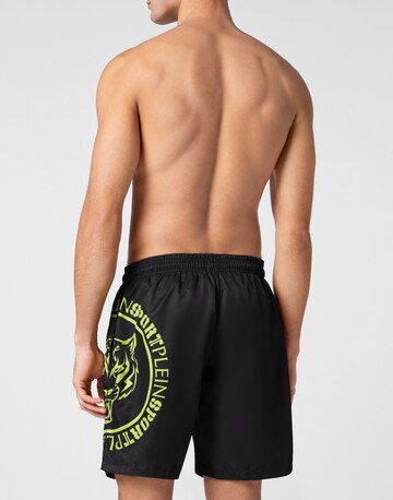 Shorts de bain 'Carbon Tiger' Plein Sport en noir