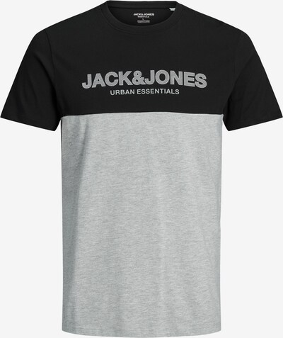 Jack & Jones Plus T-Shirt in graumeliert / schwarz, Produktansicht