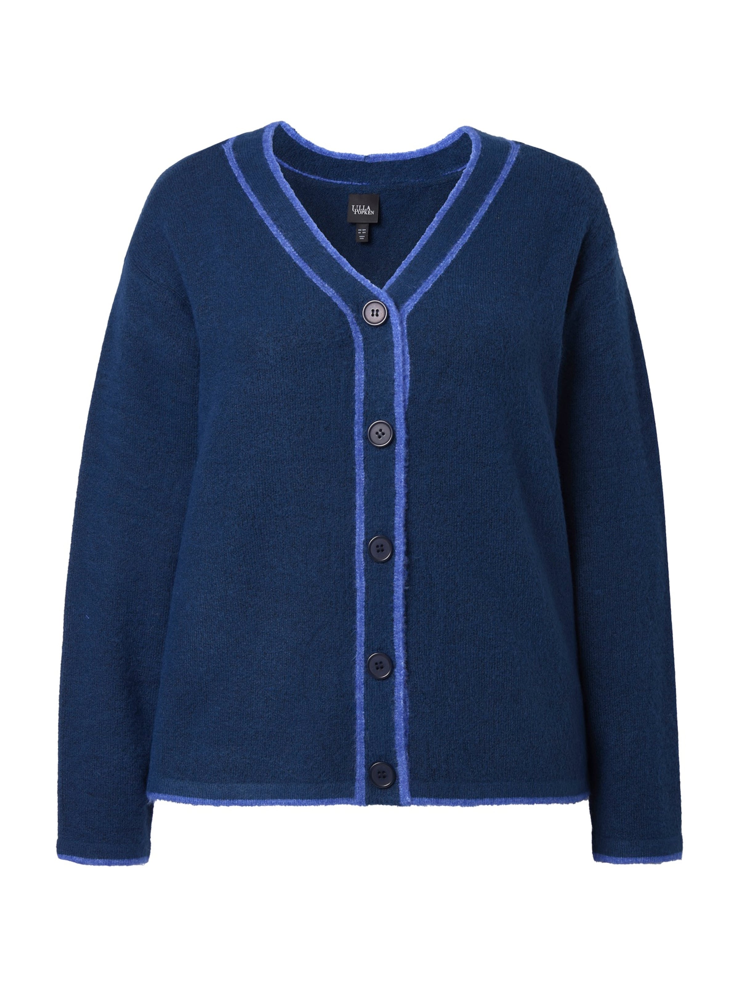 Ulla Popken Knit Cardigan in Blue / Dark blue, Item view