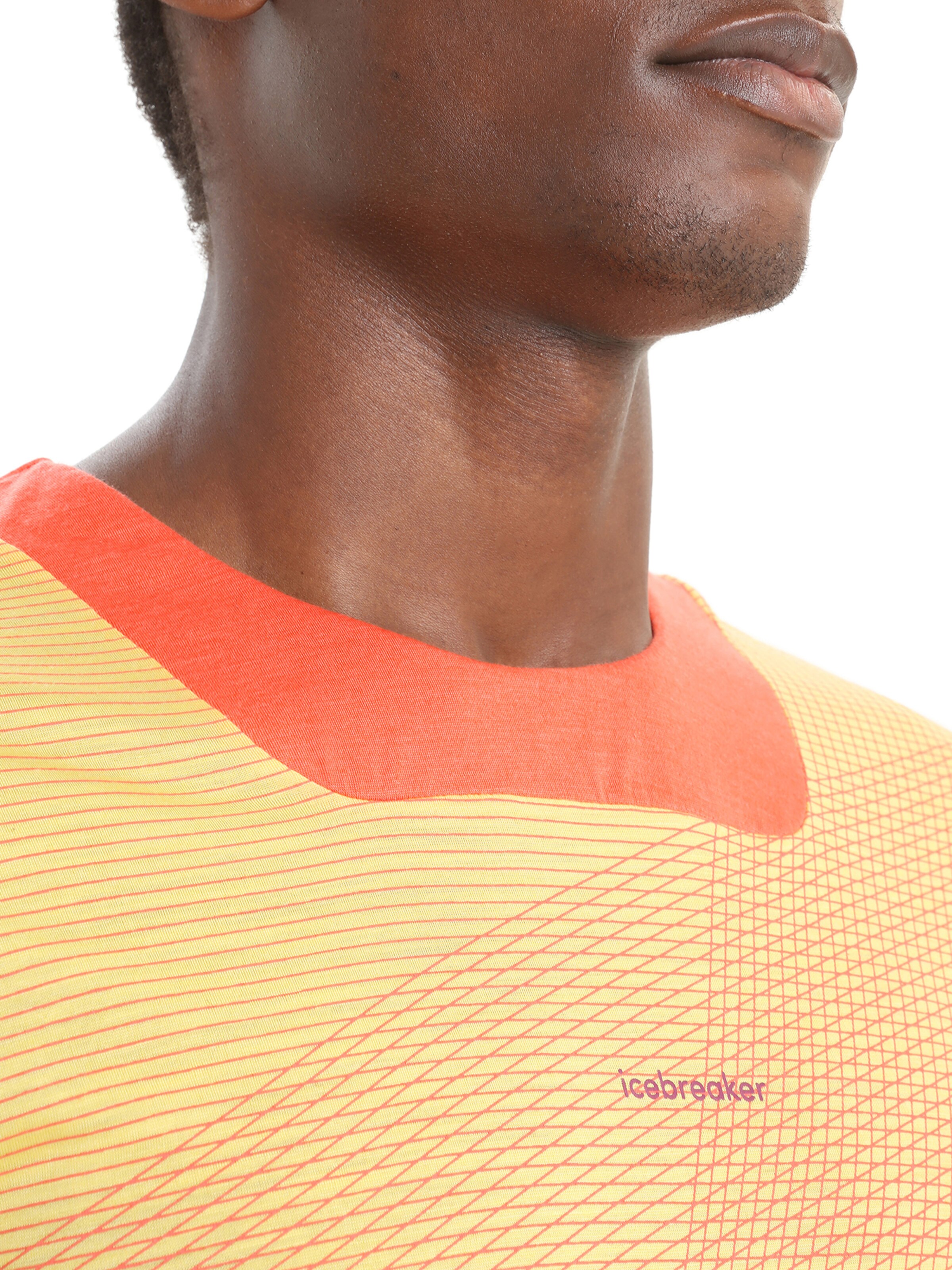 ICEBREAKERTehnička sportska majica 'GEODETIC' - narančasta boja