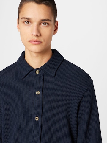 Harmony Paris Regular fit Button Up Shirt 'CALIXTE' in Blue