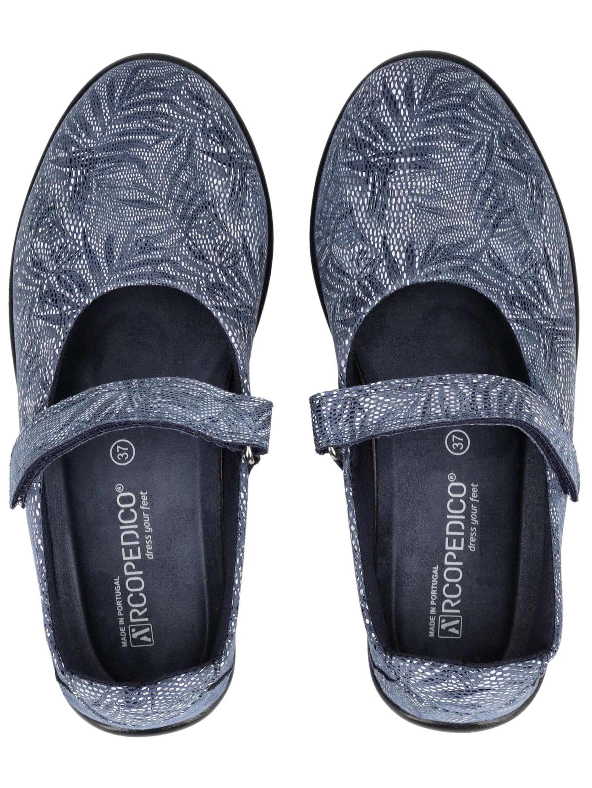 Ballerines à lanières Arcopedico en bleu