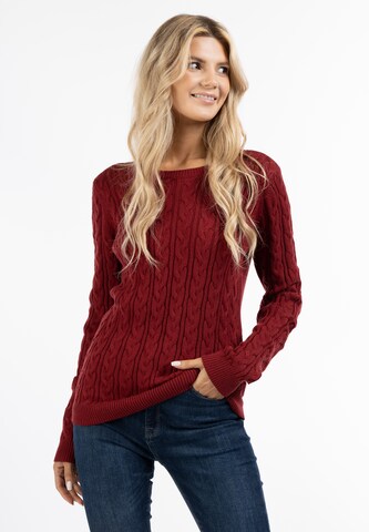 usha BLUE LABEL Pullover in Rot: predná strana