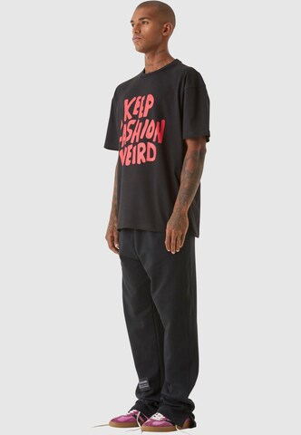 9N1M SENSE Shirt 'Keep Fashion Weird' in Zwart