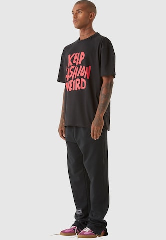 9N1M SENSE Shirt 'Keep Fashion Weird' in Zwart