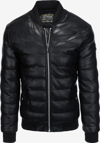 Ombre Between-Season Jacket 'C602' in Black: front