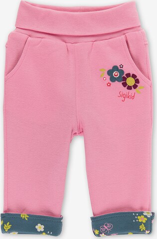 SIGIKID Regular Trousers 'MY LITTLE FRIEND' in Blue