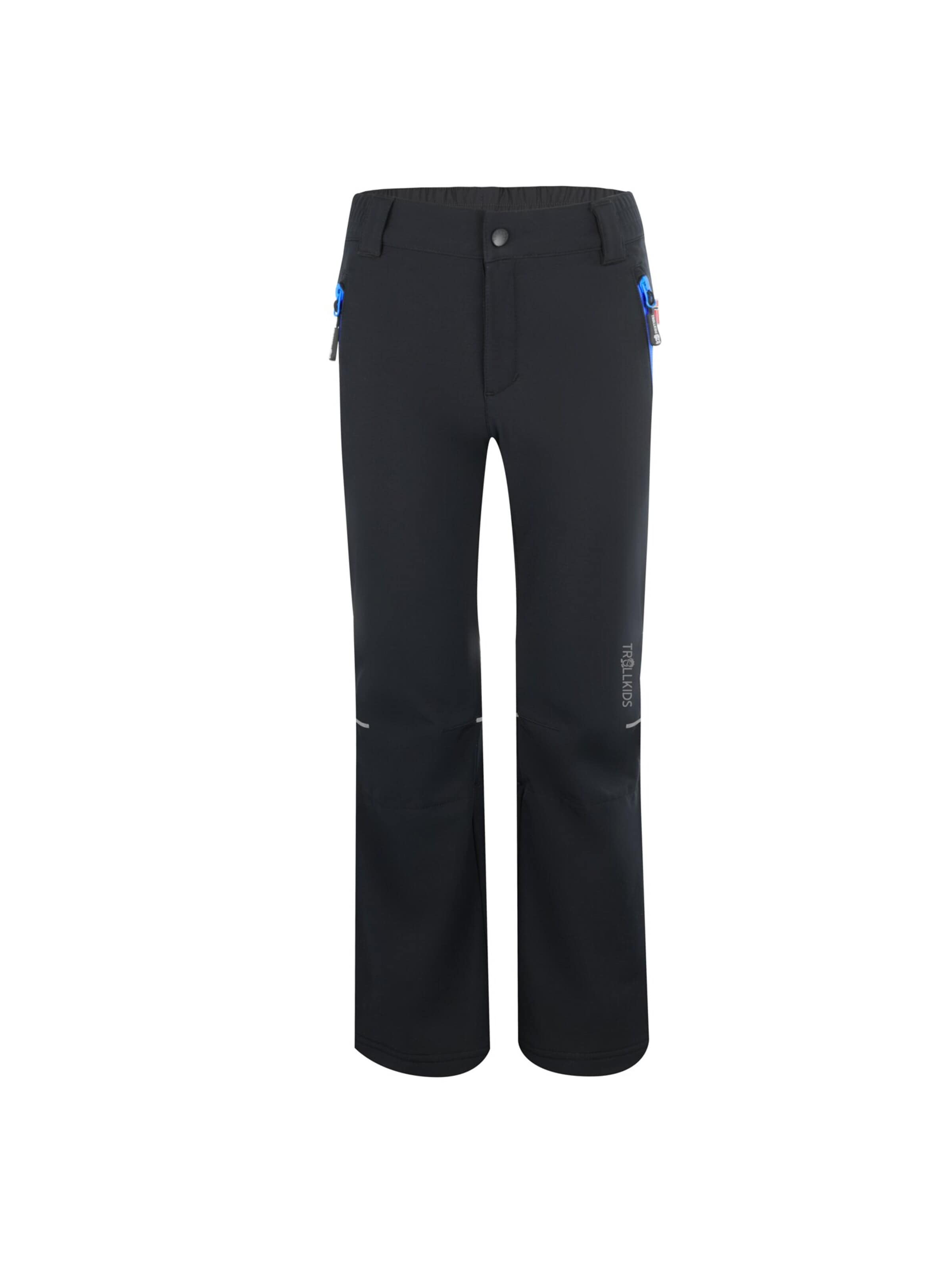 TROLLKIDS Regular Athletic Pants in Black: front