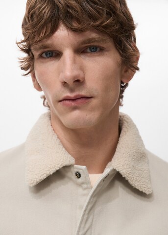 MANGO MAN Between-Season Jacket 'Wasp' in Beige