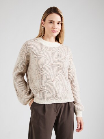 Pull-over 'PCJENNA' PIECES en blanc : devant