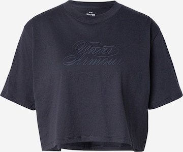 UNDER ARMOUR Performance shirt 'SCRIPTHEART' in Black: front