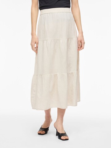 VILA Skirt in Beige: front