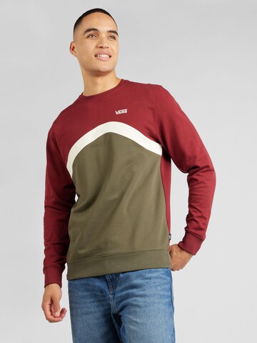 VANSSweater majica - zelena boja: prednji dio
