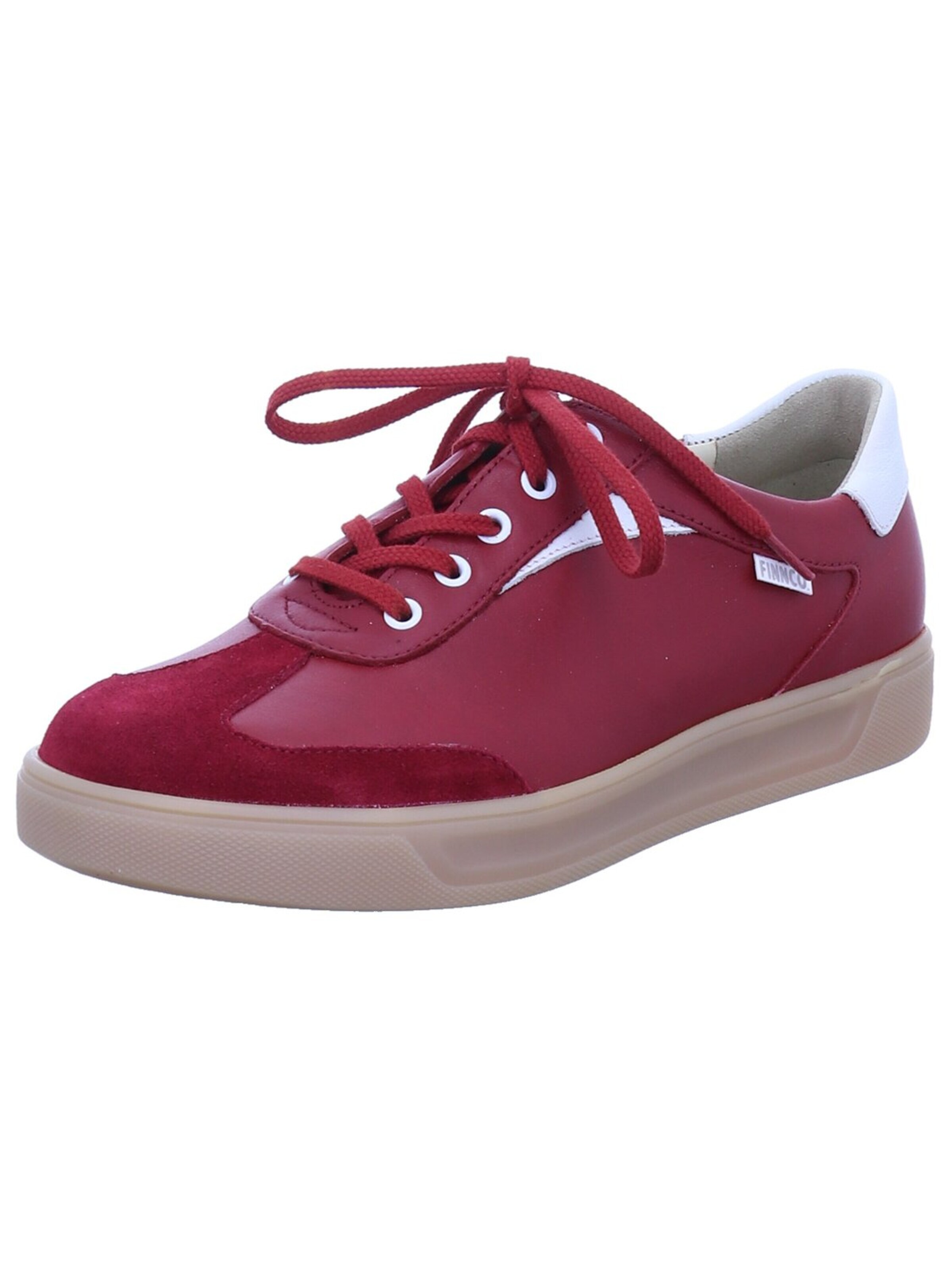 Finn Comfort Athletic Lace-Up Shoes 'Sneaker Low Damen 2791-902862 Echtleder in rot' in 40 in Red, Item view