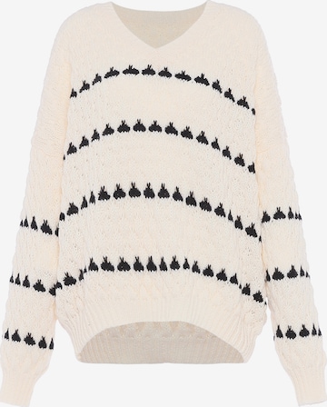 faina Sweater in White: front