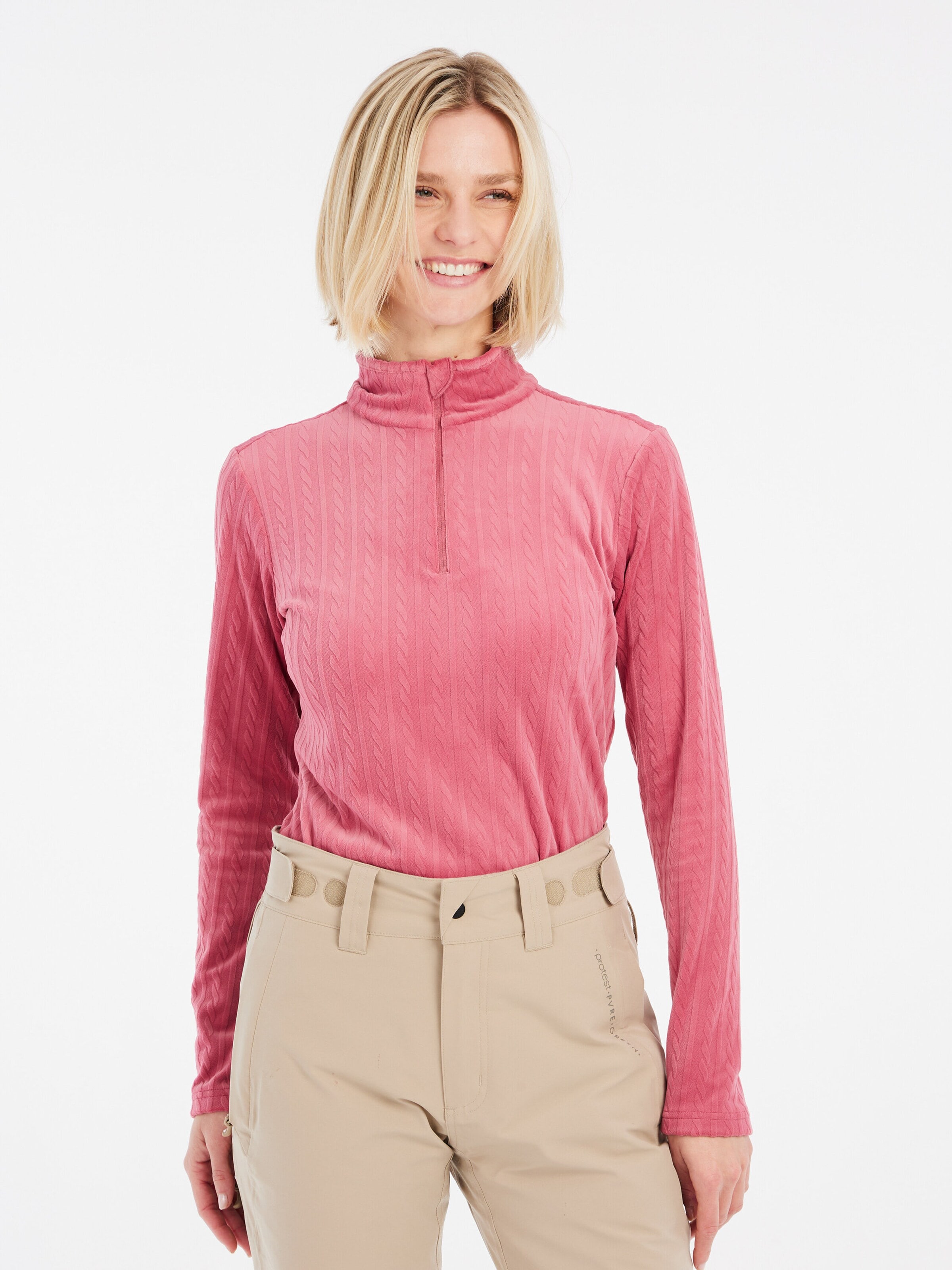 PROTEST Sportief sweatshirt 'PRTGAIL' in Roze: voorkant