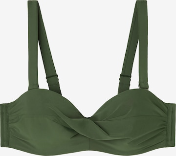 CALZEDONIA Bikinitop 'INDONESIA' in Grün: Vorderseite