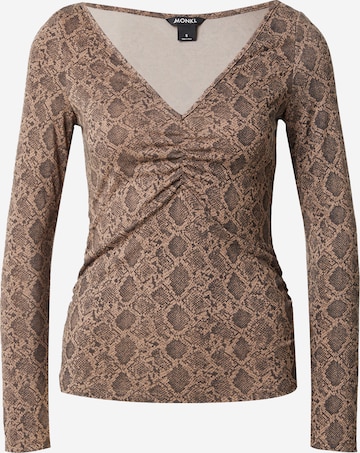 Monki - Camiseta en marrón: frente