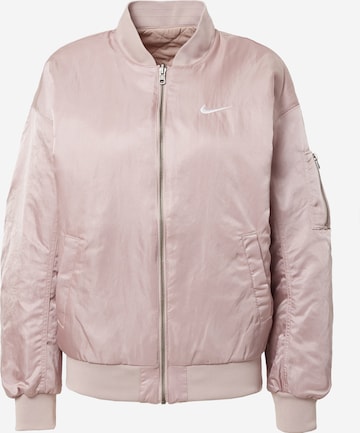 Nike Sportswear Демисезонная куртка в Серый: спереди