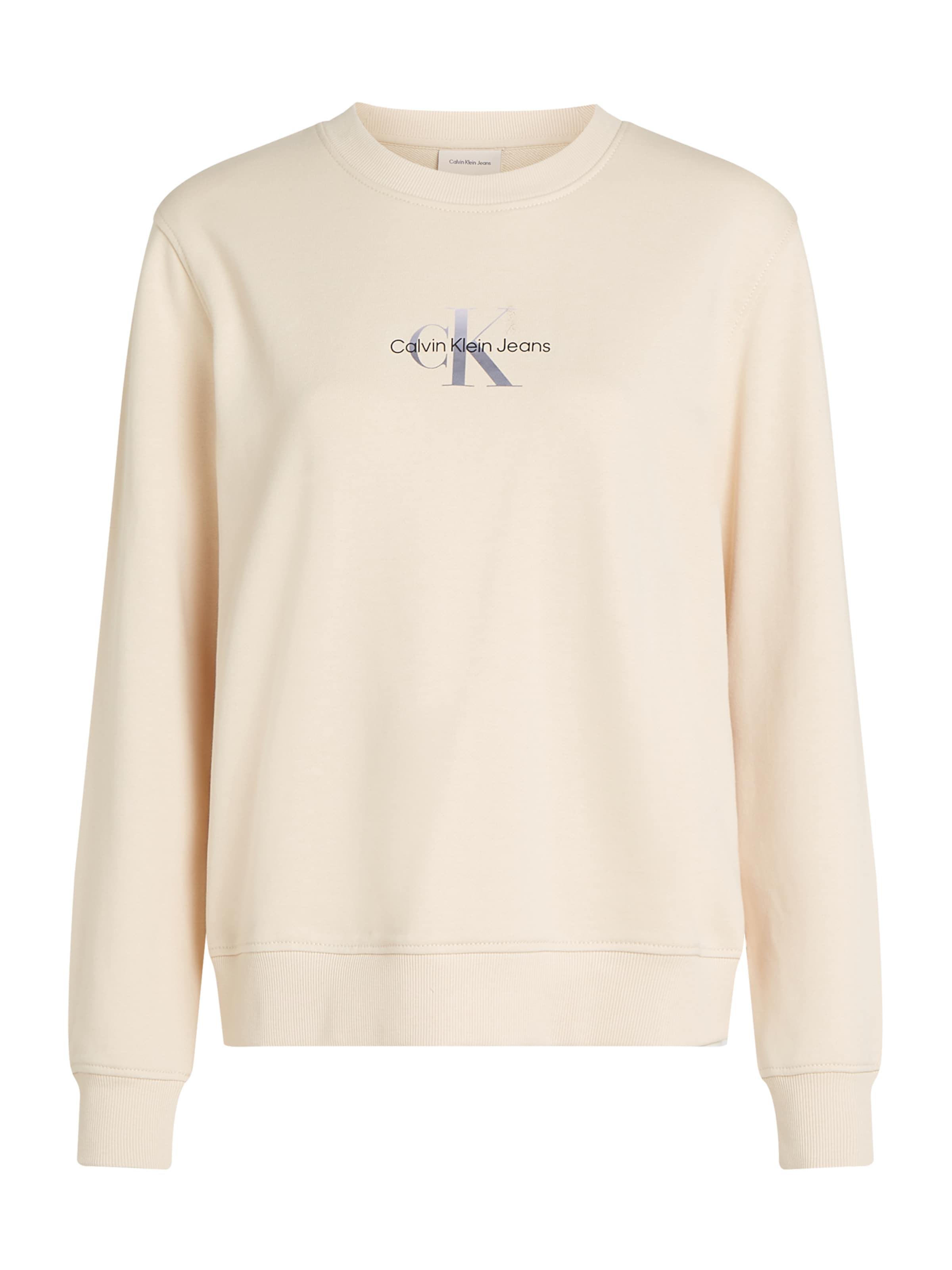 Calvin Klein Jeans Sweatshirt in Beige: Vorderseite