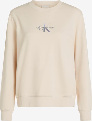Calvin Klein Jeans Sweatshirt in Beige: Vorderseite
