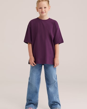 WE Fashion - Camiseta 'Meisjes' en lila