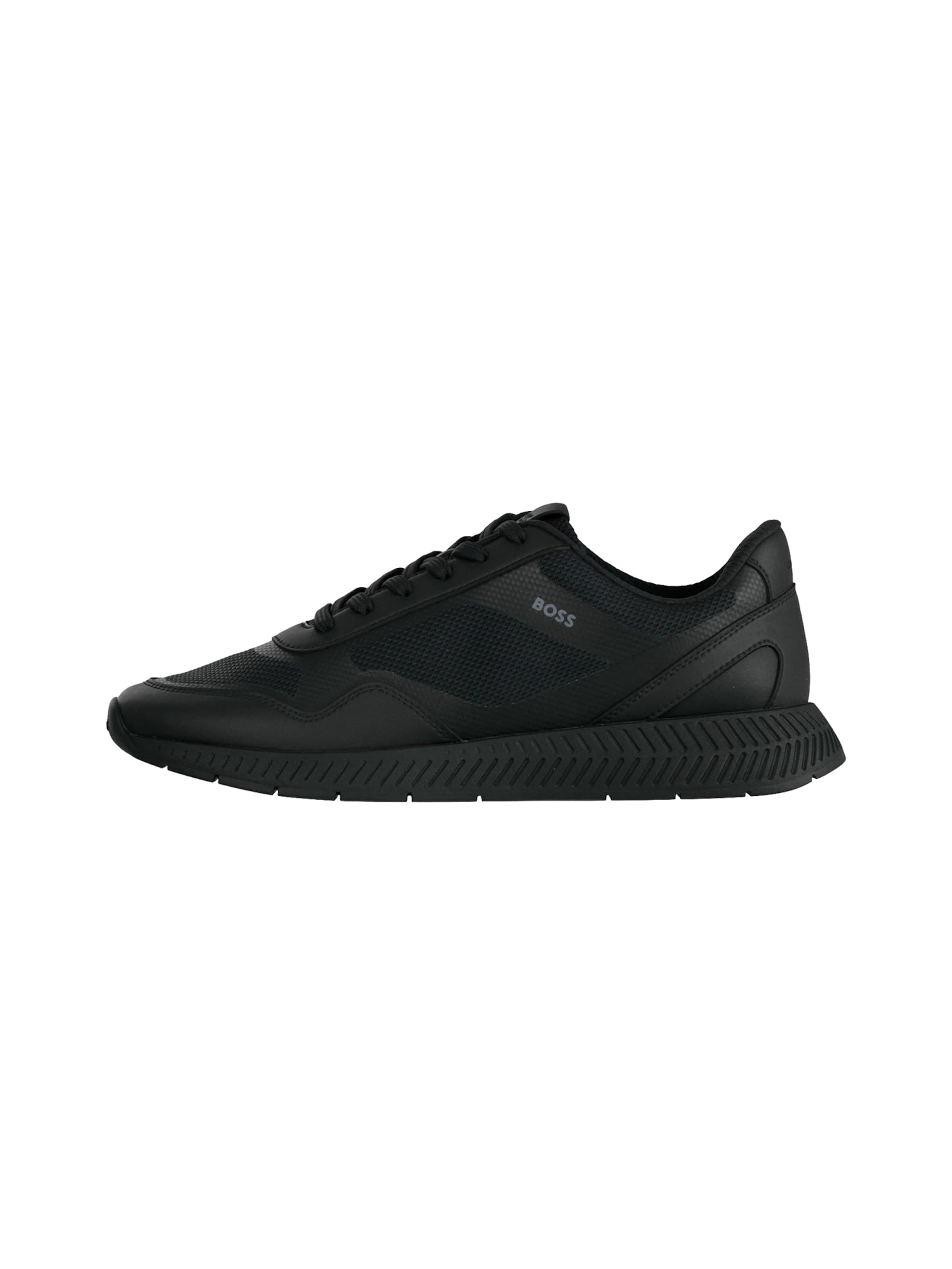 Baskets basses 'Titanium' BOSS en noir : devant