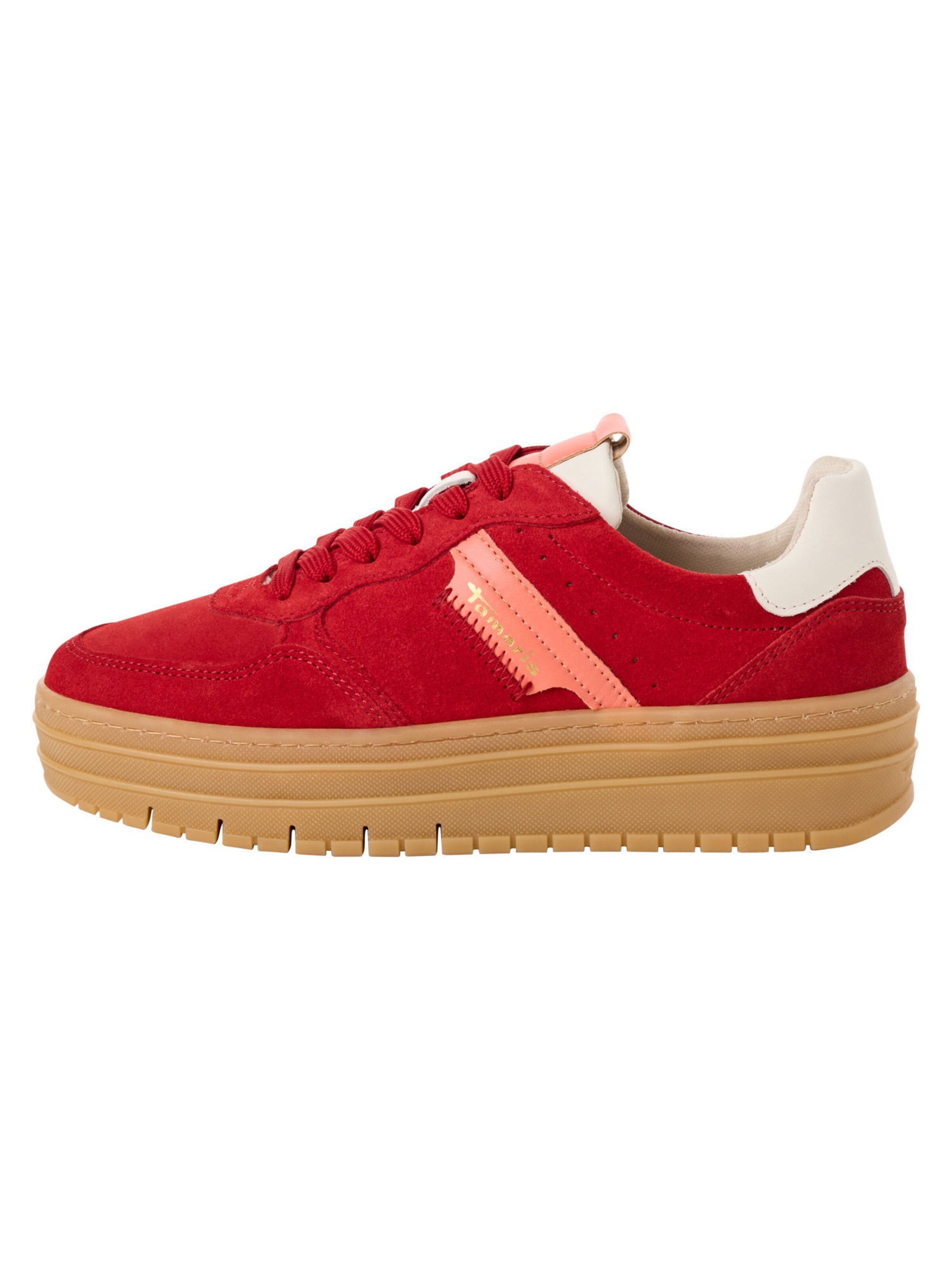 Baskets basses Tamaris en rouge