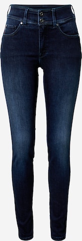 Skinny Jeans 'SECRET' de la Salsa Jeans pe albastru: față