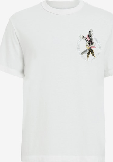 AllSaints T-Shirt 'FRET' en jaune / rose clair / noir / blanc, Vue avec produit