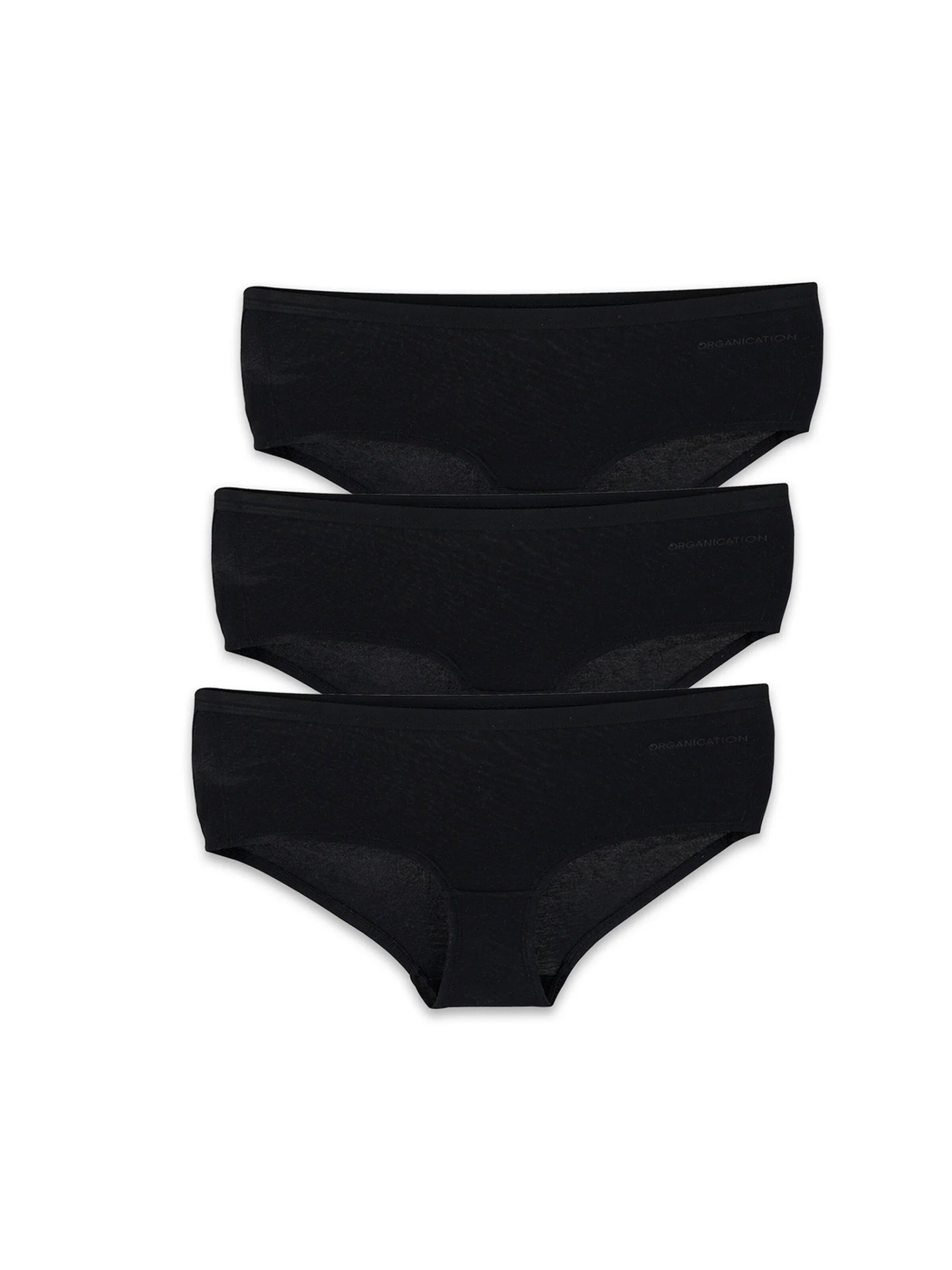 Organication Wäsche in Schwarz: Vorderseite