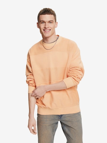 Sweat-shirt ESPRIT en orange : devant