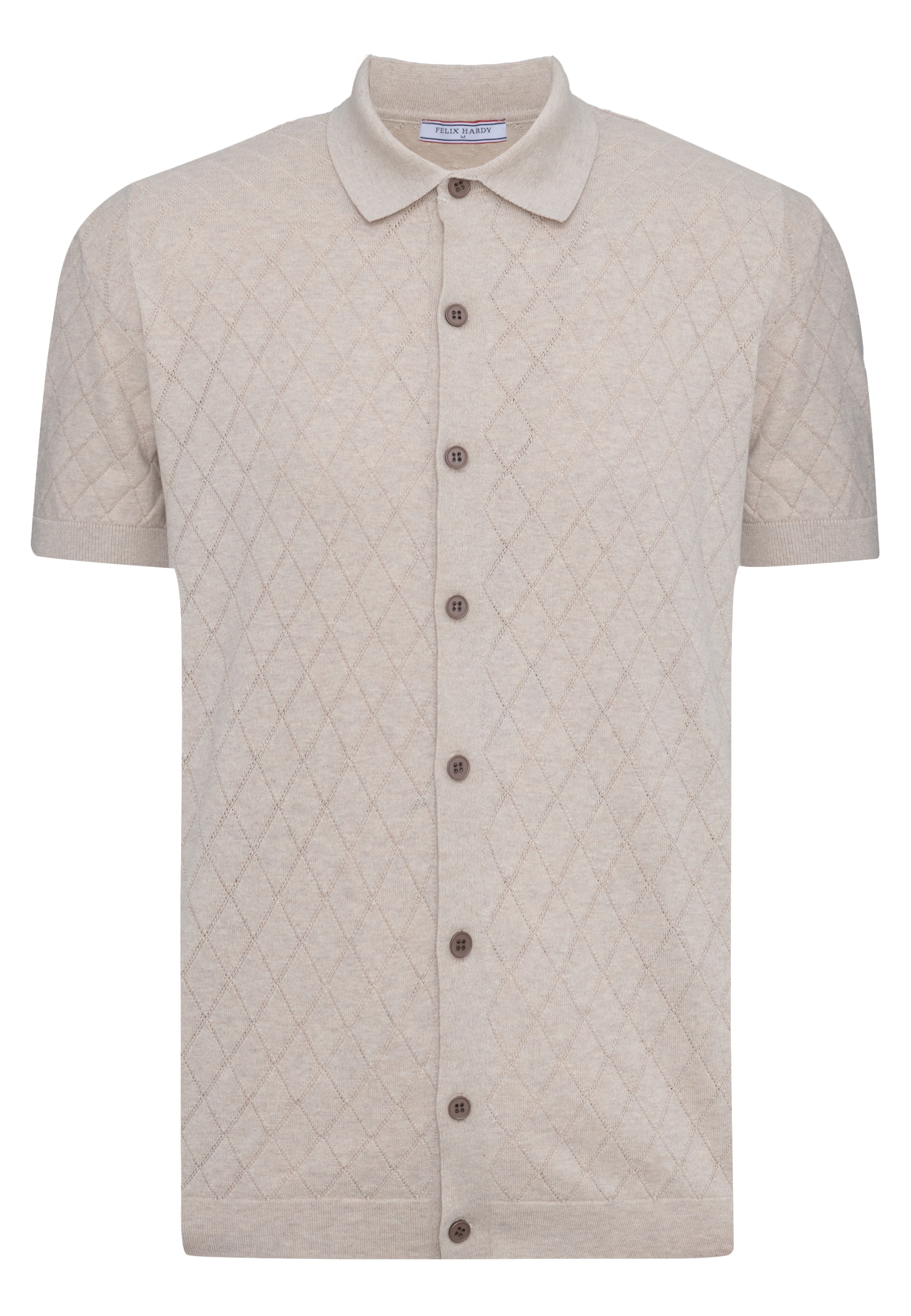 Vestes en maille Felix Hardy en beige : devant