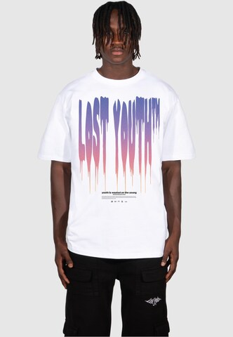 T-Shirt Lost Youth en blanc : devant