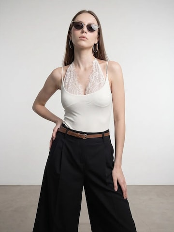 Body a camicia 'Bodys' di Dilvin in marrone: frontale