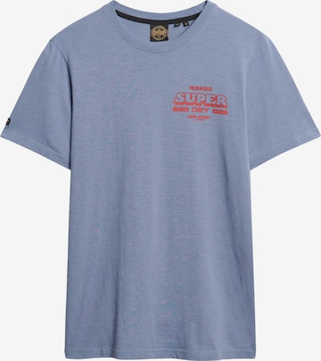 T-Shirt Superdry en bleu : devant