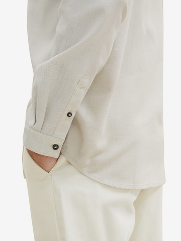 TOM TAILOR Regular fit Button Up Shirt in White