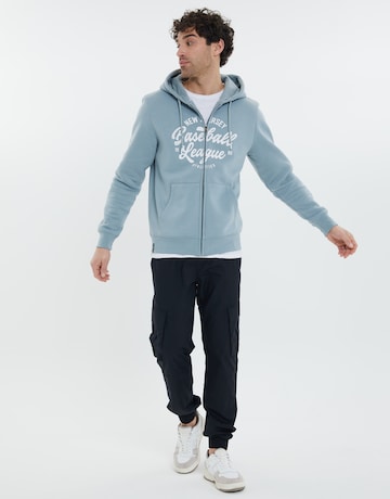 Threadbare Zip-Up Hoodie in Blue