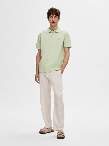 SELECTED HOMME Poloshirt 'DANTE' in Grün