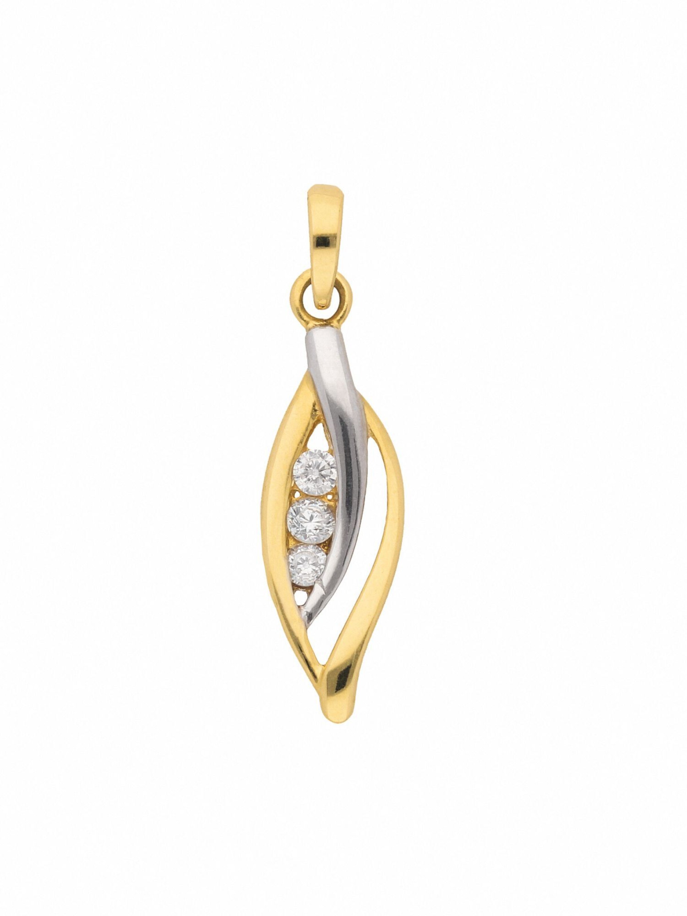 Adelia´s Pendant in Gold: front