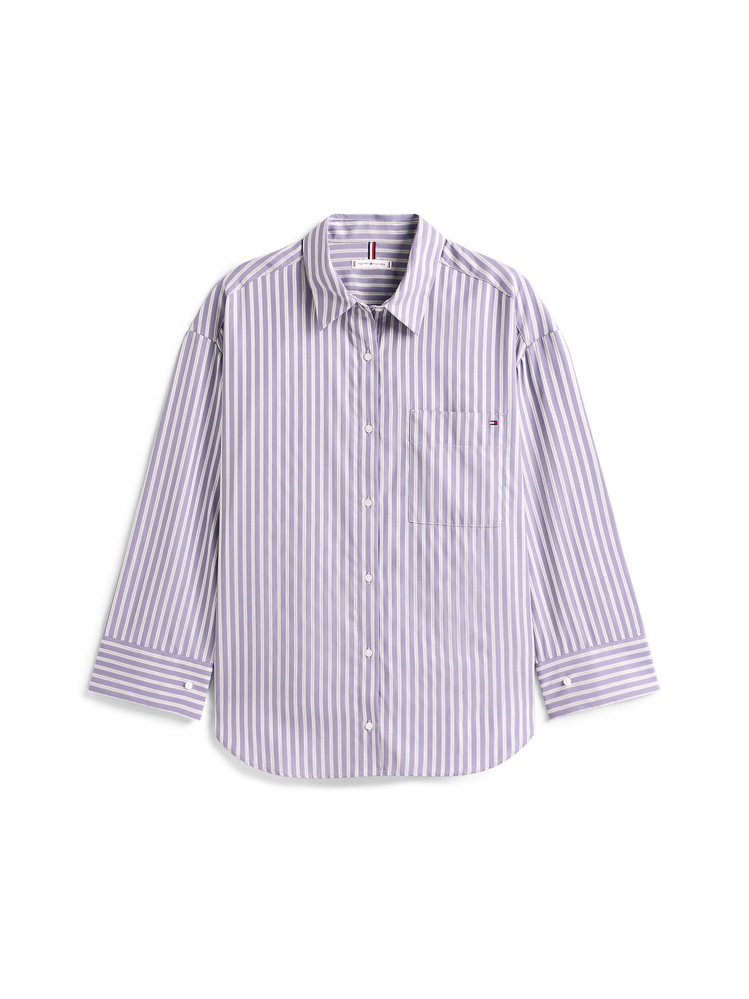 TOMMY HILFIGER Bluse in lavendel / weiß, Produktansicht