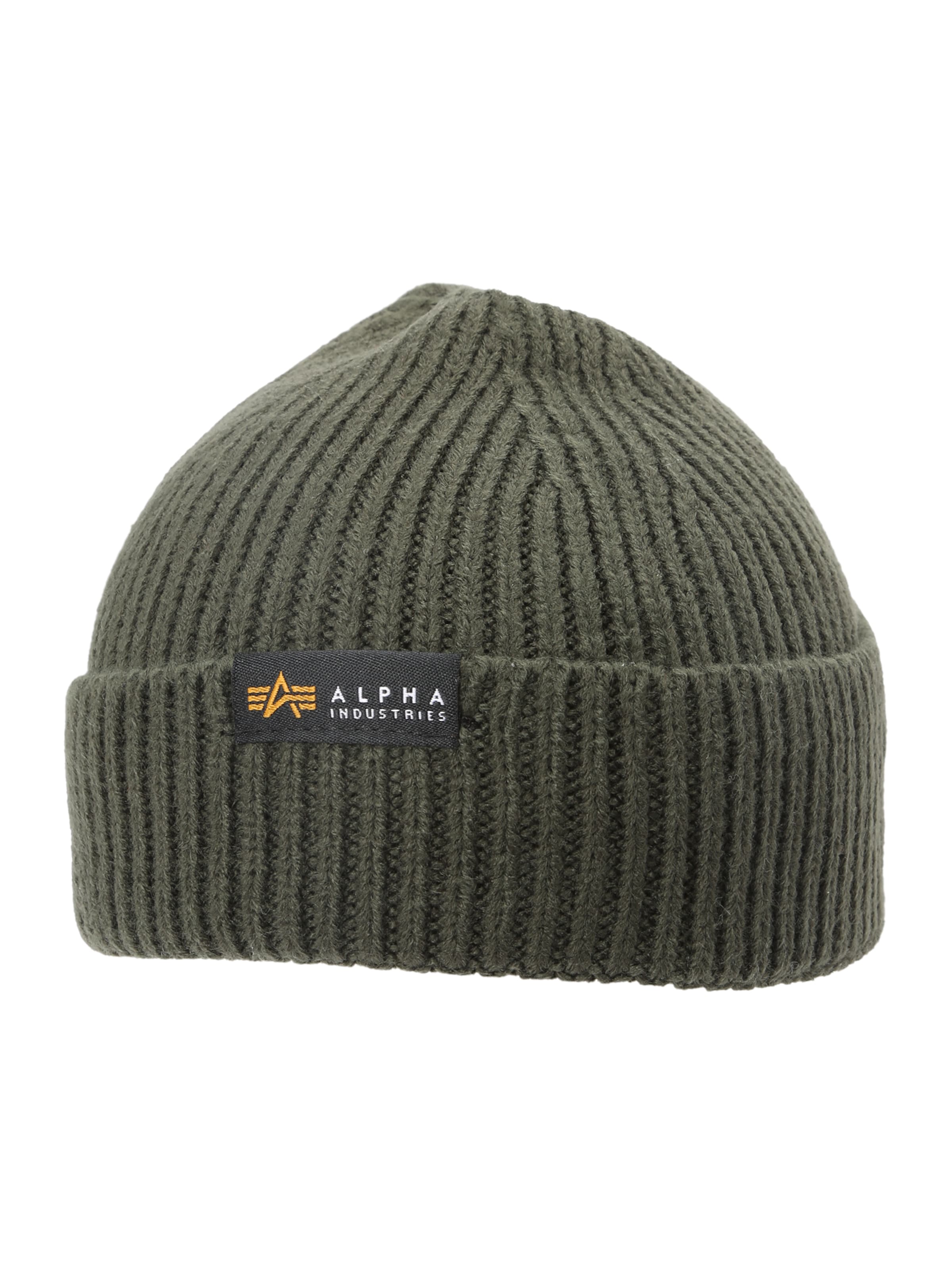 ALPHA INDUSTRIES Шапка в Зеленый: спереди