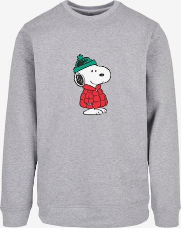 Sweat-shirt 'Peanuts Snoopy Dressed Up' Merchcode en gris : devant