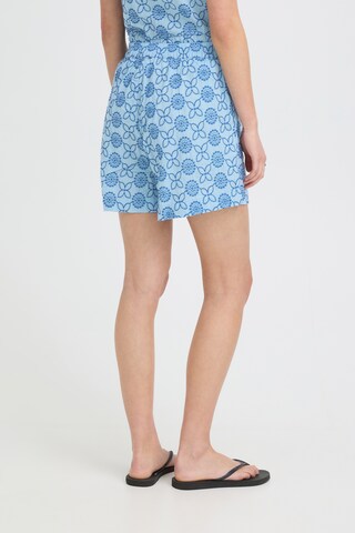 ICHI Loose fit Pants in Blue