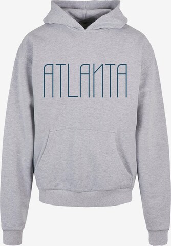 Merchcode Sweatshirt 'Atlanta' in Grau: predná strana