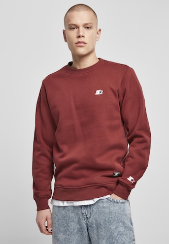 Sweat-shirt 'Essential' Starter Black Label en rouge : devant